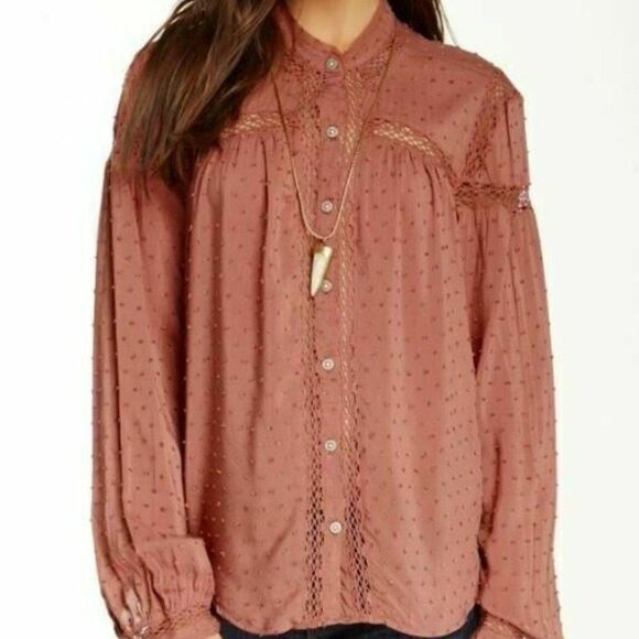 Free People Every Day Every Girl Blouse Top XS - Picture 1 of 8